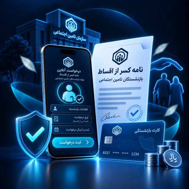 نامه کسر از اقساط بازنشستگان تامین اجتماعی