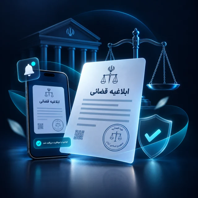 دریافت ابلاغیه قضائی